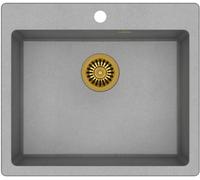 Quadron Morgan évier graniteq 57x50 cm gris/graphite/onyx HB8304U5-G1