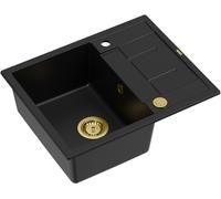 Quadron Morgan évier graniteq 62x50 cm noir HB8210U7-G1_P2O