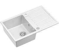 Quadron Morgan évier graniteq 78x50 cm blanc HB8203U1-BS_P2O