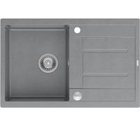 Quadron Morgan évier graniteq 78x50 cm gris/graphite/onyx HB8203U5-BS_P2O