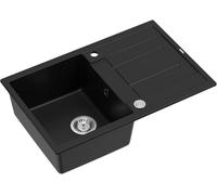 Quadron Morgan évier graniteq 78x50 cm noir HB8203U7-BS_P2O