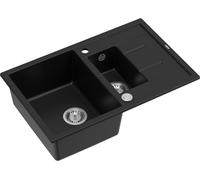 Quadron Morgan évier graniteq 78x50 cm noir HB8224U7-BS_P2O