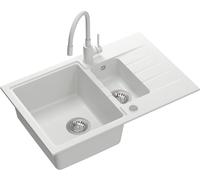 Quadron Peter évier avec mitigeur blanc/blanche HCQP57850BIK_3323503WHM