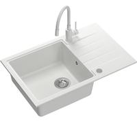 Quadron Peter évier avec mitigeur blanc/blanche HCQP7850BIK_3323503WHM