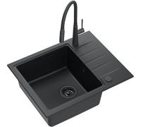Quadron Peter évier avec mitigeur noir/noire HCQP6250BLMPC_3922505BLM