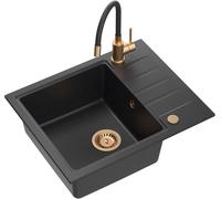 Quadron Peter évier avec mitigeur noir/noire HCQP6250CZK_3323503PVDC1