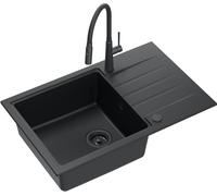 Quadron Peter évier avec mitigeur noir/noire HCQP7850BLMPC_3922505BLM