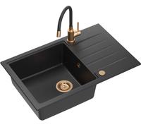 Quadron Peter évier avec mitigeur noir/noire HCQP7850CZK_3323503PVDC1