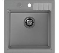 Quadron Peter évier graniteq 50x52 cm gris/graphite/onyx HCQP5052SZK