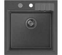 Quadron Peter évier graniteq 50x52 cm noir HCQP5052CZK