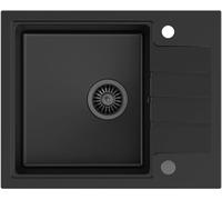 Quadron Peter évier graniteq 62x50 cm noir HCQP6250BLM_PC