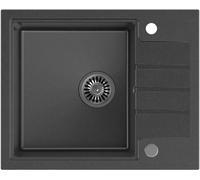 Quadron Peter évier graniteq 62x50 cm noir HCQP6250CZK