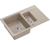 Quadron Peter évier graniteq 78x50 cm beige HCQP57850BEZP