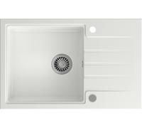 Quadron Peter évier graniteq 78x50 cm blanc HCQP7850BIK