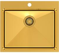 Quadron Russel évier en acier inoxydable 55x48 cm doré HB7910PVDBSG1