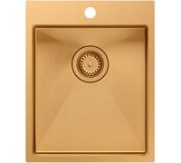 Quadron Russel évier en acier inoxydable avec siphon 50x40 cm cuivre HB4050PVDBSC1
