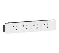 Prise Mosaic 4X2P+T CLIP DIRECT LEGRAND 077104L