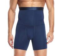 Quafort Short gainant taille haute pour homme - bleu marine - M