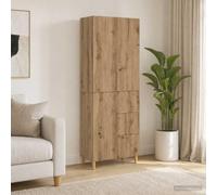 QUAHEAS Ensemble Meuble 2 pièces Bois d'ingénierie modulable Design Moderne avec Buffet et Armoire Murale pour Salon séjour Chambre Rangement Compact et intérieur