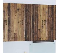 QUAHEAS Kalmar Armoire d'appoint pour lave-vaisselle en bois vieilli 30 x 31 x 100 cm avec espace de rangement et étagère pour cuisine, autonome, polyvalente comme armoire de garde-manger ou buffet