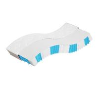 QUAHEAS Matelas à ressorts ensachés, moyen, 90 x 200 cm, avec 7 zones de couchage, housse en polyester respirant, ergonomique, avec mousse et couche isolante pour un sommeil paisible dans la chambre à