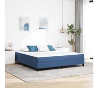 QUAHEAS Matelas bleu 180 x 200 cm, housse en tissu, super king size, noyau à ressorts pour une adaptation optimale au corps, durable, charge maximale de 200 kg