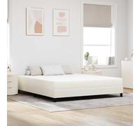 QUAHEAS Matelas crème 180 x 200 cm, housse en tissu, super king size, durable, avec noyau à ressorts, design moderne