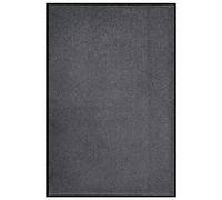 QUAHEAS Paillasson 80 x 120 cm en velours anthracite avec dos en vinyle antidérapant, résistant aux intempéries et absorbant pour porte, couloir, balcon, terrasse et intérieur