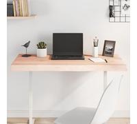 QUAHEAS Plateau de table 100 x 60 x 2 cm en chêne massif non traité, bord d'arbre, bord naturel, projet de bricolage, design rustique, haute capacité de charge