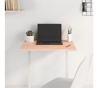 QUAHEAS Plateau de table 60 x 50 x 2 cm en chêne massif non traité, plaque de rechange pour bureau, table basse, projet de bricolage, fabriqué à la main avec bord naturel, robuste et durable