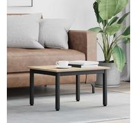 QUAHEAS Sonoma Table basse rectangulaire en bois 60 x 50 x 36 cm Table basse durable pour salon Montage facile