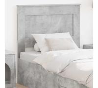 QUAHEAS Tête de lit moderne gris béton 90 cm pour lit simple, matériau en bois durable, dossier de lit élégant, facile à installer, facile à entretenir, crée une oasis paisible de chambre à coucher