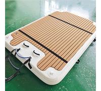 Quai flottant gonflable - Plateforme d'eau en PVC robuste avec surface antidérapante pour la natation, la pêche, le bateau et les activités de plage sur le lac