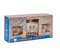 QUAI SUD-Coffret "La Fabrique à Gin" avec verres inclus Quai Sud - 2 verres et 1 bouteille de préparation bio 40 g