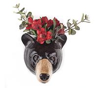 Quail Ceramics - Black Bear Wall Vase by Quail