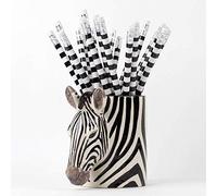 Quail Ceramics Pot à crayons Zèbre