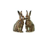 Quail Ceramics Salière et Poivrière Forme de lièvre &