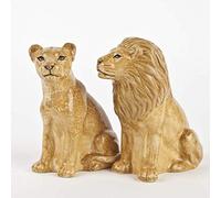 Quail Ceramics Salière et poivrière Motif lion