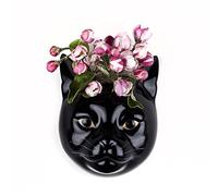 Quail Ceramics Vase mural Chat porte-bonheur