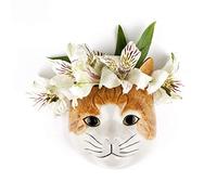 Quail Ceramics Vase mural Motif chat Squash