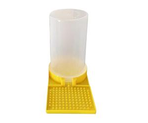 Quail Feeder - No Waste Leakproof Large Capacity Clear Feeder | Poultry Water Cup Feeding Container for Geese, Ducks, Hens, Chicks, Turkey, Bunny, Backyard Farm, Easy Fill, Durable Design