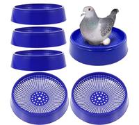 Quail Nesting Box - 6-Piece Bird Egg Hatching Basin Set | Outdoor Pigeon Laying Nest For Parrots Canaries | 21cm Breeding Bowls For Cockatiels Quail | Ideal For Backyard Aviary Garden Cage, Roosting &
