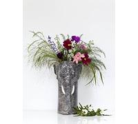 Quail Vase en céramique Motif éléphant Grand modèle