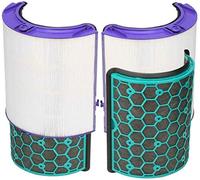 Quailitas Filtre HEPA à charbon actif compatible avec Dyson Pure Cool DP04 HP04 TP04 - Filtre de rechange avec ventilateur tour, élimine les virus et les bactéries