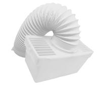 QUAILITAS Kit de condensateur pour sèche-linge [4 pièces] - Kit de condensateur interne universel pour sèche-linge avec boîte de tuyau d'aération de 1 m, accessoires - Accessoires pour machine à laver