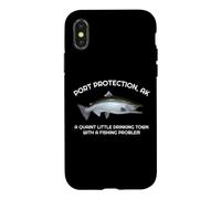 Quaint Little Drinking Town Protection pour Port de pêche AK Coque pour iPhone X/XS