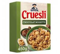 QUAKER | Cruesli Chocolat Noisettes 450G | Lot De (3) | livraison offerte