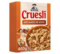 QUAKER CRUESLI - Cruesli Mélange De Noix 450G - Lot De 4