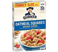 Quaker Oatmeal Squares Boîte de céréales pour petit déjeuner 595,3 g