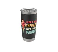 Quaker Parrot Owners I Don't Need Therapy Oiseau rétro drôle Gobelet isotherme en acier inoxydable double paroi